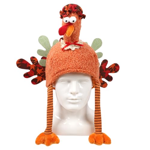 Nuytghr Christmas Chicken Leg Hat, Plush Turkey Hat Costume 9.45x5.51x4.72 inches, Creative Cartoon Party Cap, Funny Holiday Headwear for Family Events Autumn Winter Celebrations Nuytghr Christmas Chicken Leg Hat, Plush Turkey Hat Costume 9.45x5.51x4.72 inches, Creative Cartoon Party Cap, Funny Holiday Headwear for Family Events Autumn Winter Celebrations von Nuytghr