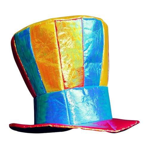 Nuytghr Clown Crazy Hat, Rainbow Mad Cap, Comfortable Clown Bowler 25cm/9.84 inches, Kids Festival Top Hat, Ideal for Fancy Dress, Festivals, and Halloween Celebrations Nuytghr Clown Crazy Hat, Rainbow Mad Cap, Comfortable Clown Bowler 25cm/9.84 inches, Kids Festival Top Hat, Ideal for Fancy Dress, Festivals, and Halloween Celebrations von Nuytghr