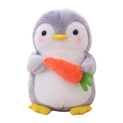 Nuytghr Cute Penguin Plush, Adorable Stuffed Animal, Soft Penguin Carrot Pillow, 9.84 inches Cuddly Stuffed Toy for Boys and Girls, Cozy Doll for Home Decoration and Gifting von Nuytghr