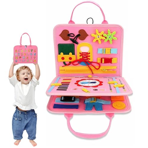 Nuytghr Felt Learning Board, Toddler Travel Activity Toy, Educational Fine,11.02x8.66x1.38 Inches, Motor Skills Game, Portable Design, for Boys, Girls, Plane, Car, Preschool, Homeschool Nuytghr Felt Learning Board, Toddler Travel Activity Toy, Educational Fine,11.02x8.66x1.38 Inches, Motor Skills Game, Portable Design, for Boys, Girls, Plane, Car, Preschool, Homeschool von Nuytghr