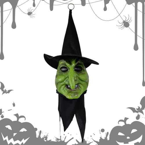 Nuytghr Halloween Hexen Dekorationen - Schaurige Hexe Kostüm Deko Für Feiertage - Scherzartikel Mit Licht Und Ton Für Partyzubehör Halloween Dekoration Innenbereich von Nuytghr