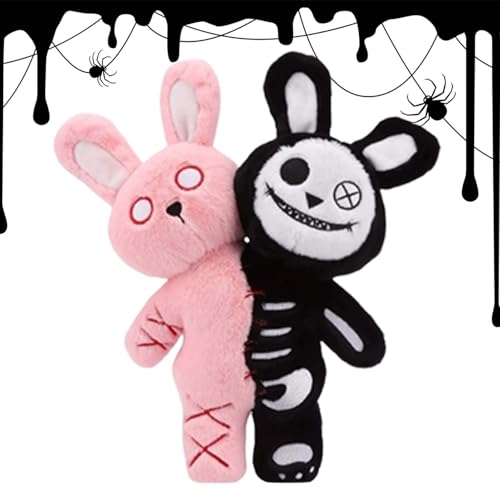 Nuytghr Hase Plüschtier | Plüschspielzeug - 28cm Weiche Horror Puppe Für Mädchen Sofa Schlafzimmer Weihnachten Geburtstag Dekoration von Nuytghr