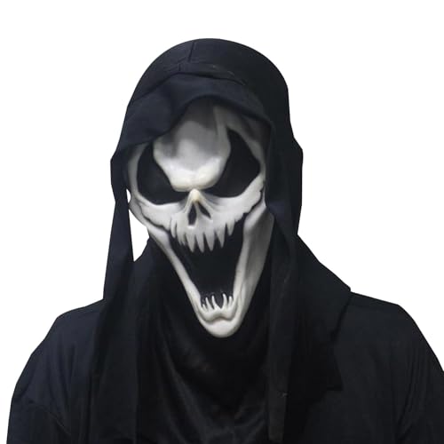 Nuytghr Horror Maske - Vollkopfmaske | Totenkopf Kostümzubehör Verkleidung Requisiten Für Theater Bühne Show Fest Karneval Feier Cosplay Maskenball Party Nuytghr Horror Maske - Vollkopfmaske | Totenkopf Kostümzubehör Verkleidung Requisiten Für Theater Bühne Show Fest Karneval Feier Cosplay Maskenball Party von Nuytghr