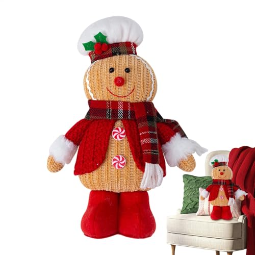 Nuytghr Lebkuchenmann-Plüsch, kreatives Weihnachtskissen, 25 x 16 cm, niedlicher Weihnachtsbaum- , Plüsch, perfekt für Party-Dekorationen und Geburtstagsfeiern Nuytghr Lebkuchenmann-Plüsch, kreatives Weihnachtskissen, 25 x 16 cm, niedlicher Weihnachtsbaum- , Plüsch, perfekt für Party-Dekorationen und Geburtstagsfeiern von Nuytghr