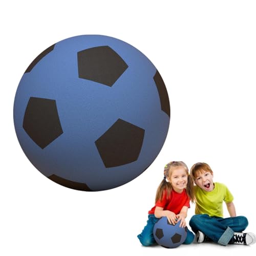 Nuytghr Leiser Indoor-Ball, leiser Fußball, leiser Indoor-Fußball, weicher Schaumstoff-Fußball, für drinnen und draußen, Schaumstoff-Fußball, Spiele für Spaßsport, geeignet für Erwachsene, Kinder, von Nuytghr