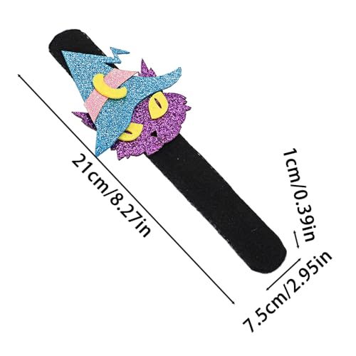 Nuytghr Slap Bracelet, Halloween Accessory, Party Favor, 8.27x2.95x0.39 Inches, Decorative Festival Wristbands, Kids and Adults, Ideal Goodie Bag Stuffers for School Events, Costumes, Haunted Houses Nuytghr Slap Bracelet, Halloween Accessory, Party Favor, 8.27x2.95x0.39 Inches, Decorative Festival Wristbands, Kids and Adults, Ideal Goodie Bag Stuffers for School Events, Costumes, Haunted Houses von Nuytghr