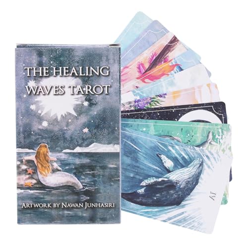 Nuytghr Standard-Tarot-Decks, Wahrsager-Orakelkarten, 10,4 x 6,1 cm, Schicksal-Wahrsagen-Hexen-Werkzeug, klassisches 78-Karten-Set für spirituelle Führung, Standard-Aktivitäten, Spielspaß Nuytghr Standard-Tarot-Decks, Wahrsager-Orakelkarten, 10,4 x 6,1 cm, Schicksal-Wahrsagen-Hexen-Werkzeug, klassisches 78-Karten-Set für spirituelle Führung, Standard-Aktivitäten, Spielspaß von Nuytghr