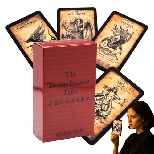 Nuytghr Tarot-Deck, englisches Wahrsager-Orakel, 10,4 x 6,1 cm, Tisch-Konversationsspiel, Anfängerfreundliche Karten, spiritueller Spaß für Familie, Profis, Freunde, gesellschaftliche Zusammenkünfte Nuytghr Tarot-Deck, englisches Wahrsager-Orakel, 10,4 x 6,1 cm, Tisch-Konversationsspiel, Anfängerfreundliche Karten, spiritueller Spaß für Familie, Profis, Freunde, gesellschaftliche Zusammenkünfte von Nuytghr