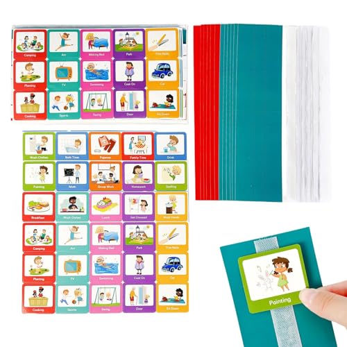 Nuytghr Visueller Zeitplan für Kleinkinder – Verantwortungs-Tagesplaner, Wandplaner mit 60 Karten, visuell, kultivieren Sie gute Gewohnheiten für Kinder Nuytghr Visueller Zeitplan für Kleinkinder – Verantwortungs-Tagesplaner, Wandplaner mit 60 Karten, visuell, kultivieren Sie gute Gewohnheiten für Kinder von Nuytghr
