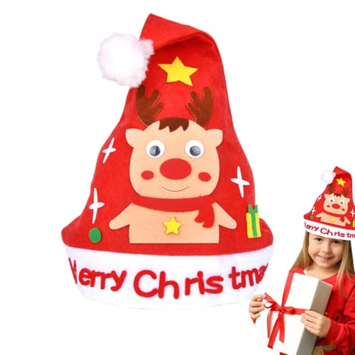Nuytghr Weihnachtshut Bastelset - Handgemachtes Weihnachtsmützen Bastelset | Weihnachtsmann Ausstattung Set für Kinder Vorschule Zuhause Ferienaktivitäten Mädchen Kinderzimmer Valentinstag Nuytghr Weihnachtshut Bastelset - Handgemachtes Weihnachtsmützen Bastelset | Weihnachtsmann Ausstattung Set für Kinder Vorschule Zuhause Ferienaktivitäten Mädchen Kinderzimmer Valentinstag von Nuytghr