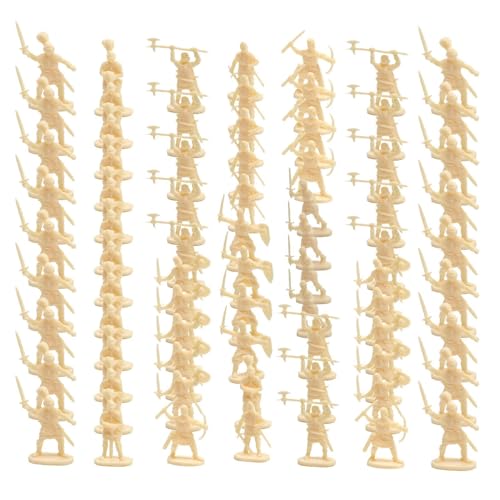 Nuytghr Zinnsoldaten,Spielzeugsoldaten Set | 100 Stück Modellfiguren Antike Spielzeug-Sets Gesellschaftsspiel für Rollenspiele und Kinderpartys Kuchendekoration und Mädchen von Nuytghr