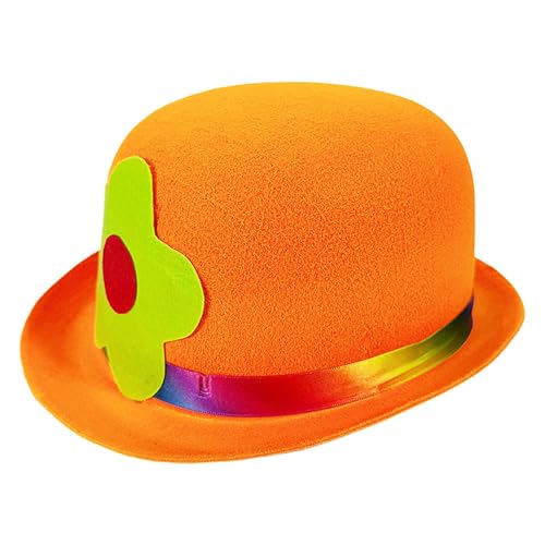 Nuytghr Zirkushut,Flache Kopfbedeckung Clown Kostüm | Kreatives Bequemes Narrenzubehör Für Kostüme Feste Draußen Treffen Zuhause Nuytghr Zirkushut,Flache Kopfbedeckung Clown Kostüm | Kreatives Bequemes Narrenzubehör Für Kostüme Feste Draußen Treffen Zuhause von Nuytghr
