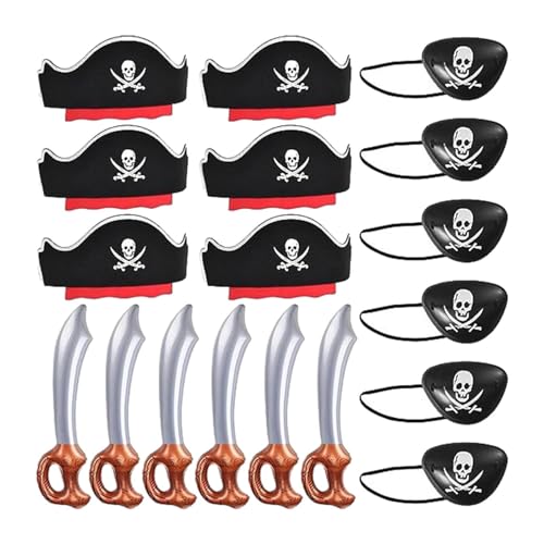 Piraten-Motto-Partyzubehör,Cosplay-Piraten-Partyzubehör-Set - Halloween-Piraten-Partygeschenke, Piratenkostüm für Kinder und Erwachsene Piraten-Motto-Partyzubehör,Cosplay-Piraten-Partyzubehör-Set - Halloween-Piraten-Partygeschenke, Piratenkostüm für Kinder und Erwachsene von Nuytghr