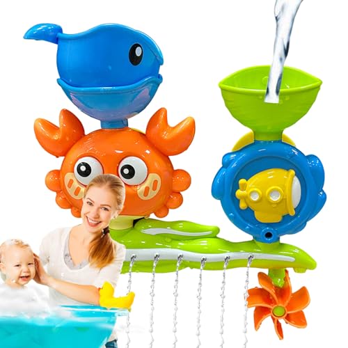 Suction Cup Bath Toys, Shower Water Playthings, 8.27x8.07x3.15 Inches Toddler Bathing Entertainment, Interactive Swimming Pool Tool for Boys and Girls, Safe Accessories von Nuytghr