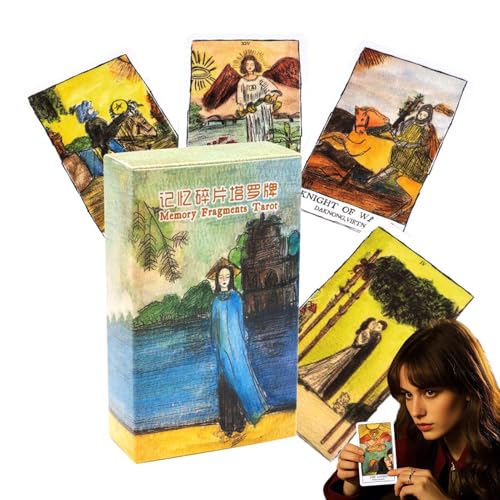 Tarot Card Deck, English Board Game Set, 4.13x2.44 Inches Beginners Nostalgic Team Activity, Family Friends Interaction Tool, Ideal for School Event, Social Gathering Entertainment von Nuytghr