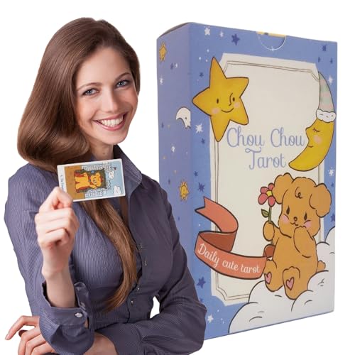 Tarotkarten, Bären-Themen-Wahrsagen-Deck, Wahrsagen-Spielwerkzeug, 10,4 x 6,1 cm, introspektive Selbstreflexionshilfe, ideal für okkulte Enthusiasten, reisefreundliches Design Tarotkarten, Bären-Themen-Wahrsagen-Deck, Wahrsagen-Spielwerkzeug, 10,4 x 6,1 cm, introspektive Selbstreflexionshilfe, ideal für okkulte Enthusiasten, reisefreundliches Design von Nuytghr