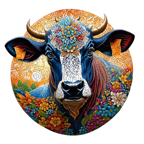 Wooden Animal Puzzle, Round Jigsaw Puzzle Toy, Secure and Gentle Entertainment Tool for Kids, Fun Learning Game 12.99x16.93 inches for Home, School, Travel, Outdoors Wooden Animal Puzzle, Round Jigsaw Puzzle Toy, Secure and Gentle Entertainment Tool for Kids, Fun Learning Game 12.99x16.93 inches for Home, School, Travel, Outdoors von Nuytghr
