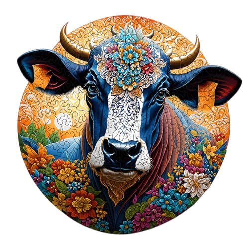 Wooden Animal Puzzle, Round Jigsaw Puzzle Toy, Secure and Gentle Entertainment Tool for Kids, Fun Learning Game 12.99x16.93 inches for Home, School, Travel, Outdoors Wooden Animal Puzzle, Round Jigsaw Puzzle Toy, Secure and Gentle Entertainment Tool for Kids, Fun Learning Game 12.99x16.93 inches for Home, School, Travel, Outdoors von Nuytghr