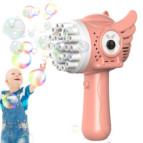 Nybhyjka Bubble Machine für Kinder, automatischer Bubble Maker, Automatischer Engel Rabbit Bubble Maker mit 23 Löchern, Tragbares Outdoor -Spielzeug mit Lösung für Garten Hinterhof Nybhyjka Bubble Machine für Kinder, automatischer Bubble Maker, Automatischer Engel Rabbit Bubble Maker mit 23 Löchern, Tragbares Outdoor -Spielzeug mit Lösung für Garten Hinterhof von Nybhyjka