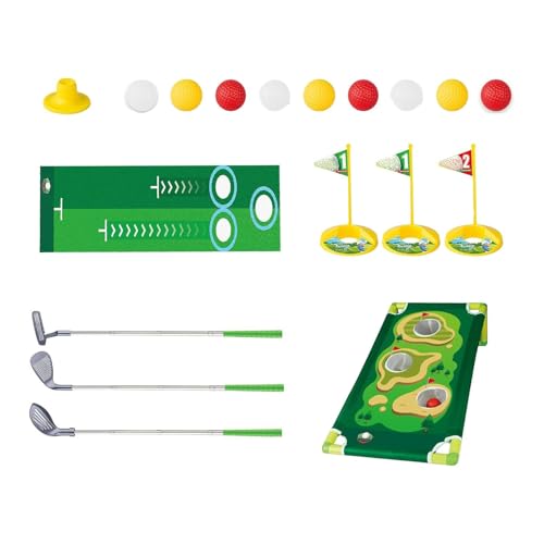 Nybhyjka Golfspielzeugset für Kinder,Golfspielzeugset Puttingmatte,Verstellbarer Golfschläger, einziehbares Golfspielzeug mit Putting-Matte - Einziehbares Sportspielzeug, lustige Golfspiele mit Nybhyjka Golfspielzeugset für Kinder,Golfspielzeugset Puttingmatte,Verstellbarer Golfschläger, einziehbares Golfspielzeug mit Putting-Matte - Einziehbares Sportspielzeug, lustige Golfspiele mit von Nybhyjka