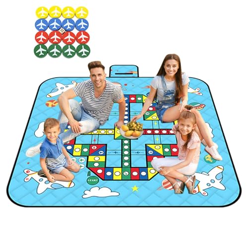 Nybhyjka Strandmatte – wasserdichte Outdoor-Decke, Schachspielmatte, faltbar, mit Münzen und Würfeln Nybhyjka Strandmatte – wasserdichte Outdoor-Decke, Schachspielmatte, faltbar, mit Münzen und Würfeln von Nybhyjka