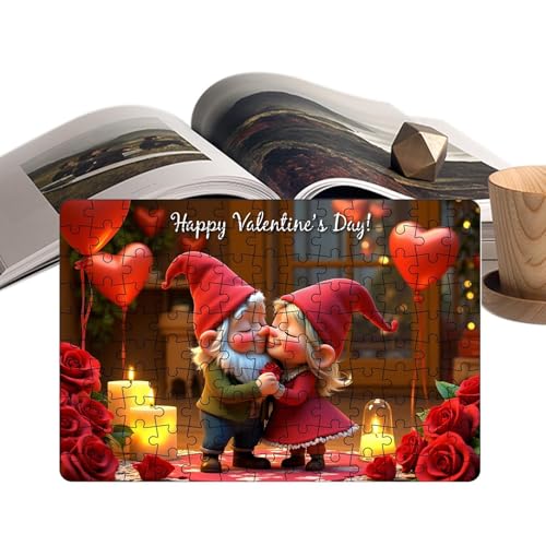 Nybhyjka Valentinstag-Puzzle,Valentinstag-Puzzle für Kinder,STEM-Puzzlespielzeug - Set mit 130 romantischen Puzzles für Erwachsene und Kinder, farbenfrohes, herausforderndes Puzzle, Lernpuzzle für den Nybhyjka Valentinstag-Puzzle,Valentinstag-Puzzle für Kinder,STEM-Puzzlespielzeug - Set mit 130 romantischen Puzzles für Erwachsene und Kinder, farbenfrohes, herausforderndes Puzzle, Lernpuzzle für den von Nybhyjka