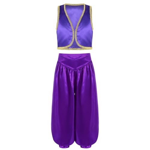 Nyeemya Kinder Jungen Arabian Prince Set Prinz Verkleidung Weste mit Weitem Bein Satin Karneval Fasching Show Violett 146-152 Nyeemya Kinder Jungen Arabian Prince Set Prinz Verkleidung Weste mit Weitem Bein Satin Karneval Fasching Show Violett 146-152 von Nyeemya
