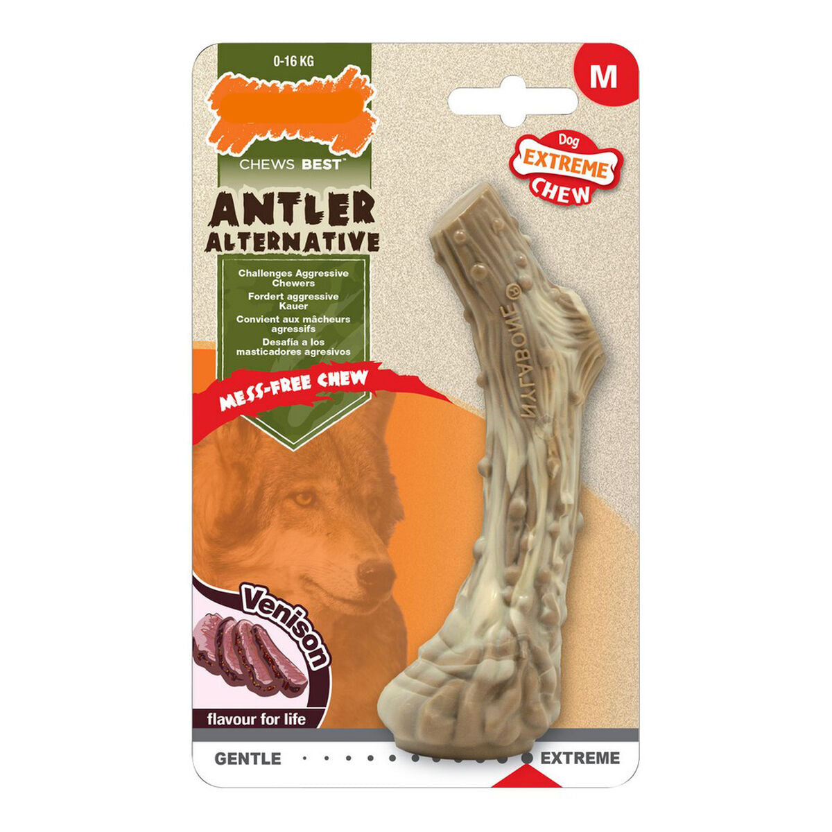 Beißring für Hunde Nylabone Dura Chew Horn L Fleisch Beißring für Hunde Nylabone Dura Chew Horn L Fleisch von Nylabone