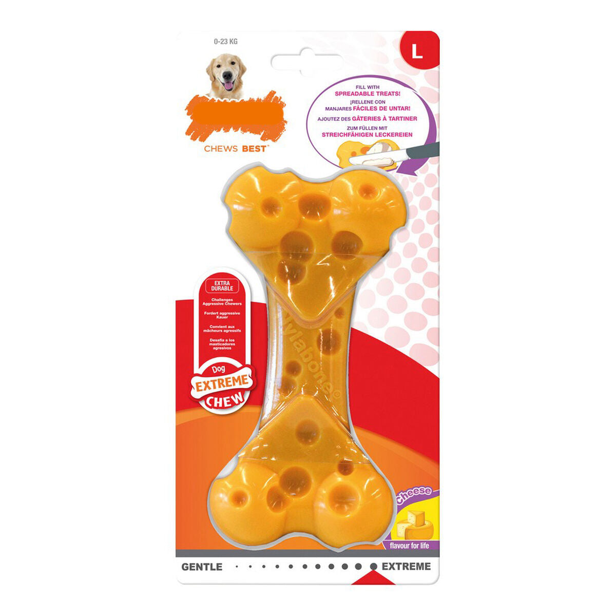 Beißring für Hunde Nylabone Dura Chew Käse L Vegan Beißring für Hunde Nylabone Dura Chew Käse L Vegan von Nylabone