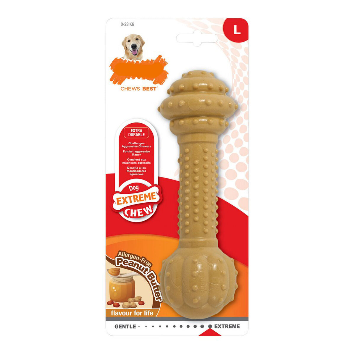 Beißring für Hunde Nylabone Extreme Chew Barbell Kakaobutter Beißring für Hunde Nylabone Extreme Chew Barbell Kakaobutter von Nylabone