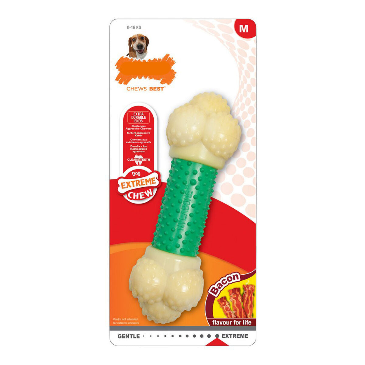 Beißring für Hunde Nylabone Extreme Chew Double Action Bacon Minze 2-in-1 M Beißring für Hunde Nylabone Extreme Chew Double Action Bacon Minze 2-in-1 M von Nylabone