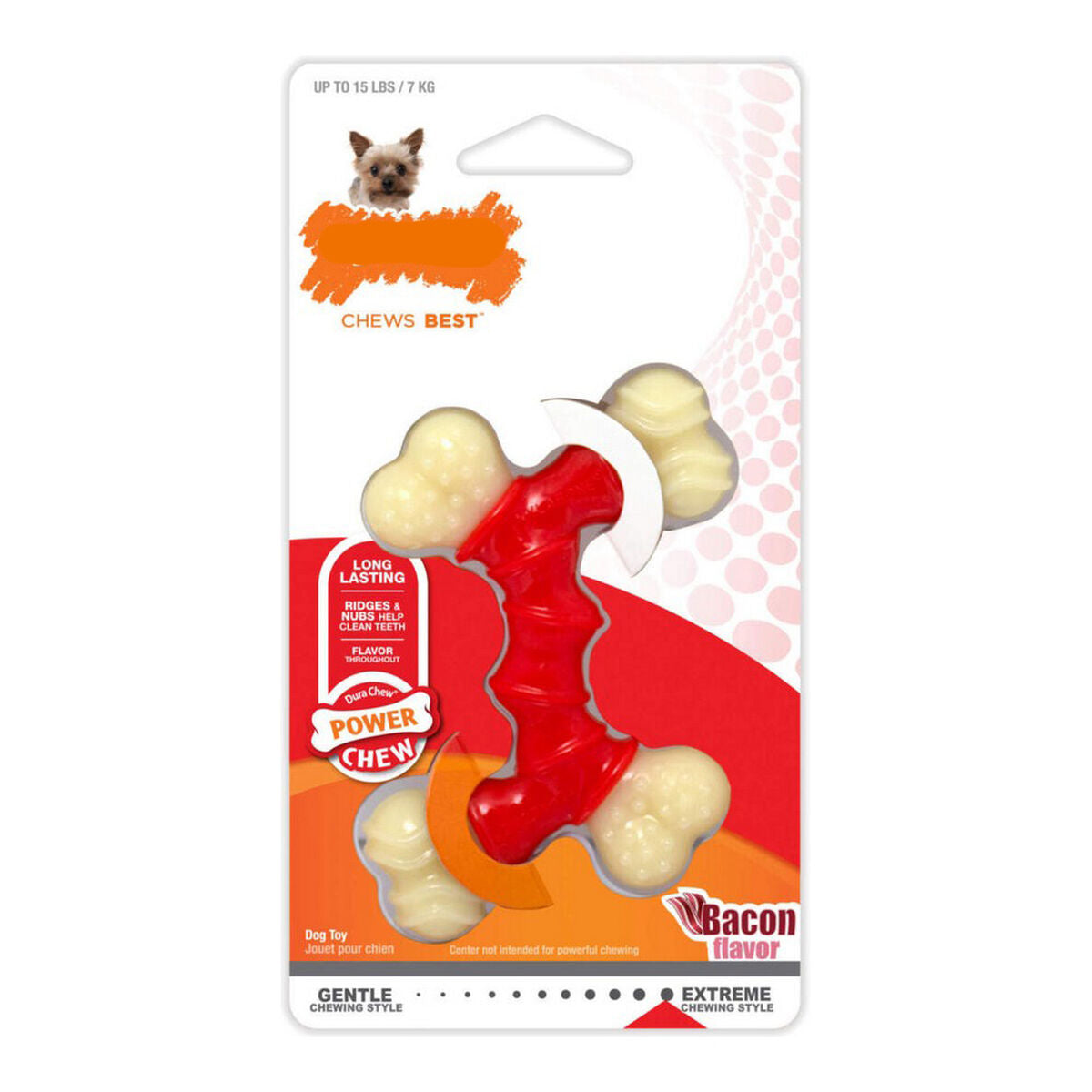 Beißring für Hunde Nylabone Extreme Chew Double Bacon XL Thermoplastischer Kunststoff Beißring für Hunde Nylabone Extreme Chew Double Bacon XL Thermoplastischer Kunststoff von Nylabone