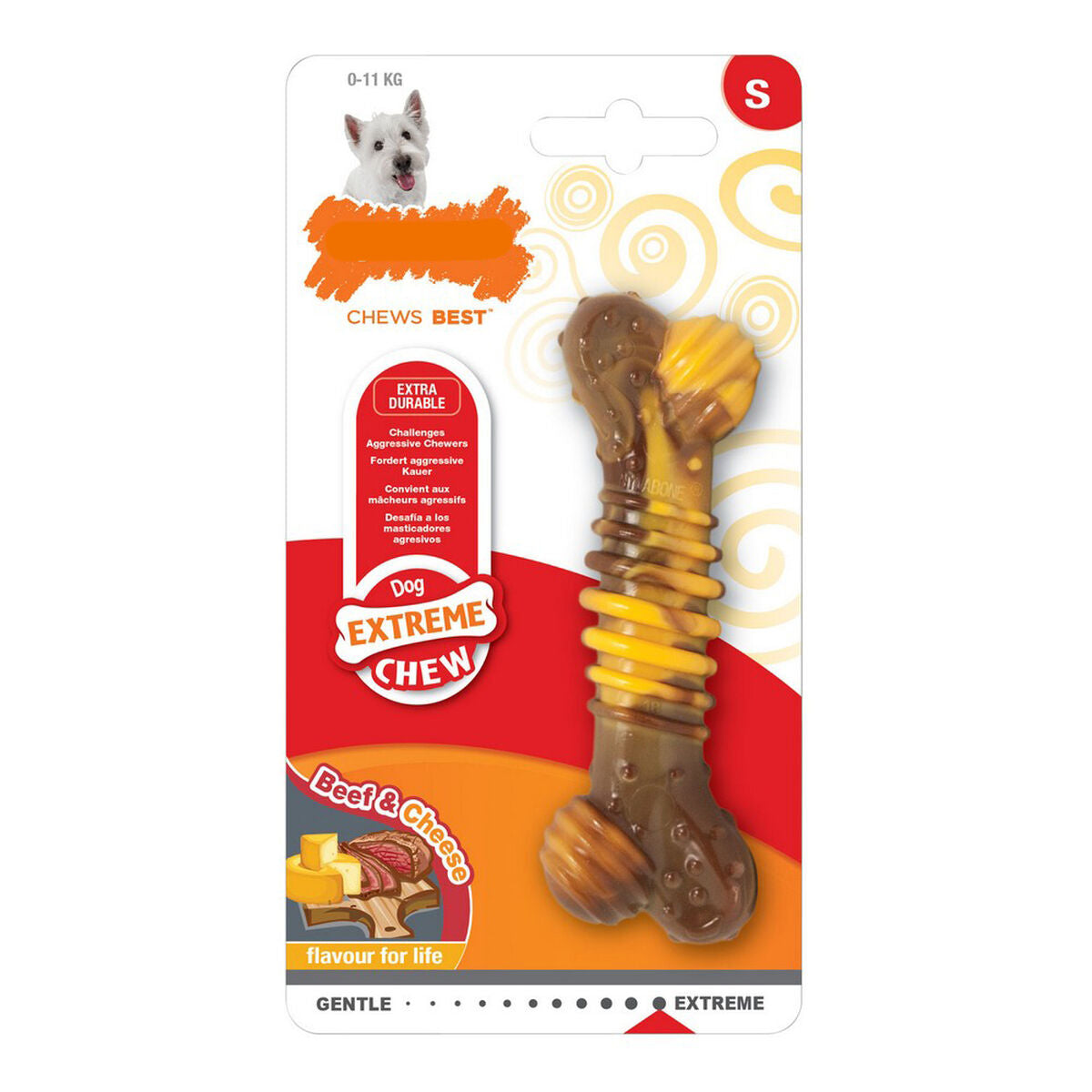 Beißring für Hunde Nylabone Extreme Chew Fleisch Texturiert Käse natürlich XL Beißring für Hunde Nylabone Extreme Chew Fleisch Texturiert Käse natürlich XL von Nylabone
