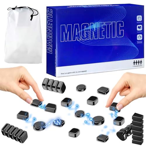 Magnetisches Schachspiel (20 Stück),(8 Jahre und älter) Magnetspiel Puzzle Magnetic Schachspiel Tragbares Schach Magnetisch Magnetisches Spiel für Erwachsene Partyzubehör für Familientreffen von Nylea