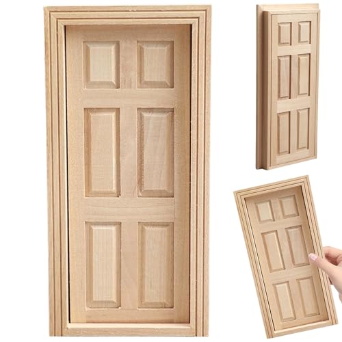 1 12 Skala Dollhouse Accessoires, Birch Mini Dollhouse Accessoires Tür, DIY -Miniatur zur Dekoration, Geschenk für Liebhaber 1 12 Maßstab Accessor 1 12 Skala Dollhouse Accessoires, Birch Mini Dollhouse Accessoires Tür, DIY -Miniatur zur Dekoration, Geschenk für Liebhaber 1 12 Maßstab Accessor von Nyutcwe