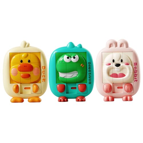 3pcs Animal Slide Puzzle, 6 x 4 x 1, 6 niedliche Tierform -Rätsel, lustige Kinder Disifspiele, Bildungs- und Lernspielzeuggeschenke für Kinder und Erwachsene 3pcs Animal Slide Puzzle, 6 x 4 x 1, 6 niedliche Tierform -Rätsel, lustige Kinder Disifspiele, Bildungs- und Lernspielzeuggeschenke für Kinder und Erwachsene von Nyutcwe