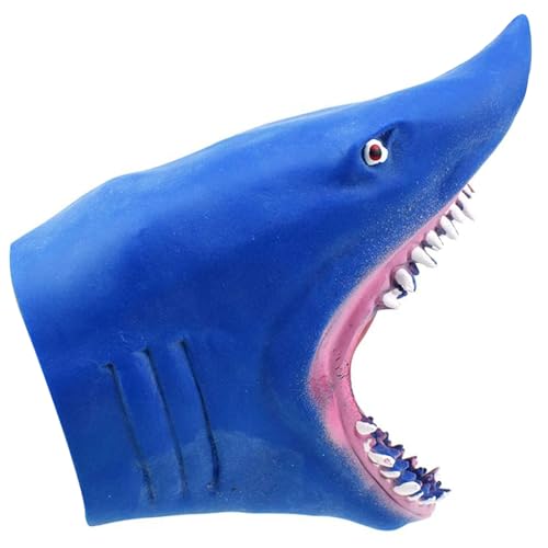 Haipuppen -Realistik und gruselige Tierhandpuppen mit scharfen Zähnen für Kinder Erwachsene weiche Gummi -Tierhandpuppen für Zuhause, Kindergarten, Geschichtenerzählen, Streich, Blue Hai Puppet Haipuppen -Realistik und gruselige Tierhandpuppen mit scharfen Zähnen für Kinder Erwachsene weiche Gummi -Tierhandpuppen für Zuhause, Kindergarten, Geschichtenerzählen, Streich, Blue Hai Puppet von Nyutcwe