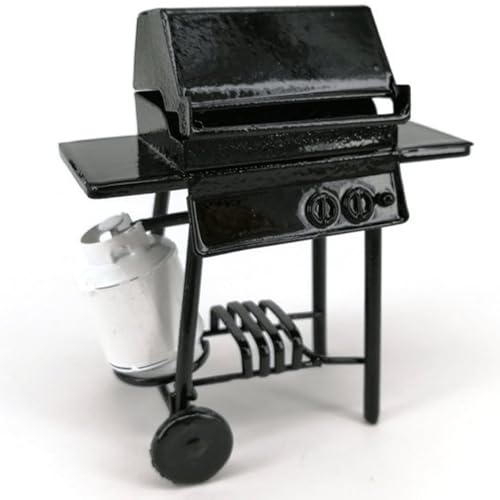 Nyutcwe 1 12 Skala Puppenhauszubehör, Metall BBQ Grill Mini Dollhouse Accessoires mit Gastank, DIY -Miniatur zur Dekoration, Geschenk für Liebhaber 1 12 Skala Nyutcwe 1 12 Skala Puppenhauszubehör, Metall BBQ Grill Mini Dollhouse Accessoires mit Gastank, DIY -Miniatur zur Dekoration, Geschenk für Liebhaber 1 12 Skala von Nyutcwe