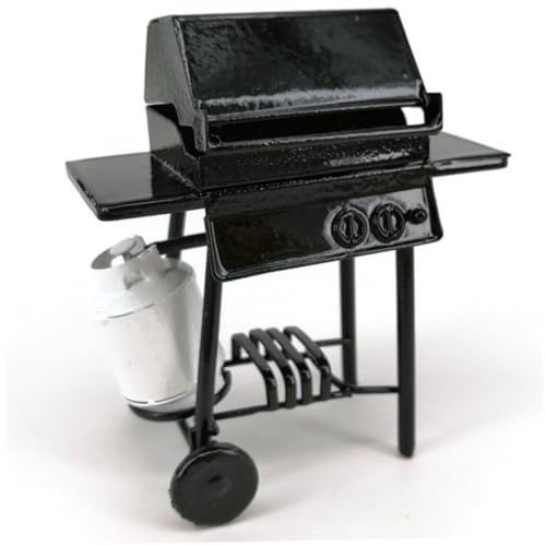 Nyutcwe 1 12 Skala Puppenhauszubehör, Metall BBQ Grill Mini Dollhouse Accessoires mit Gastank, DIY -Miniatur zur Dekoration, Geschenk für Liebhaber 1 12 Skala Nyutcwe 1 12 Skala Puppenhauszubehör, Metall BBQ Grill Mini Dollhouse Accessoires mit Gastank, DIY -Miniatur zur Dekoration, Geschenk für Liebhaber 1 12 Skala von Nyutcwe