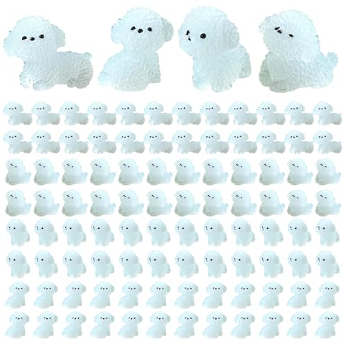 Nyutcwe 100pcs Mini Harztiere, Mini -Hundefigur leuchten in den dunklen winzigen Harztieren für Puppenhaus Aquarium Dekor Mikrofee Gartenlandschaft Nyutcwe 100pcs Mini Harztiere, Mini -Hundefigur leuchten in den dunklen winzigen Harztieren für Puppenhaus Aquarium Dekor Mikrofee Gartenlandschaft von Nyutcwe