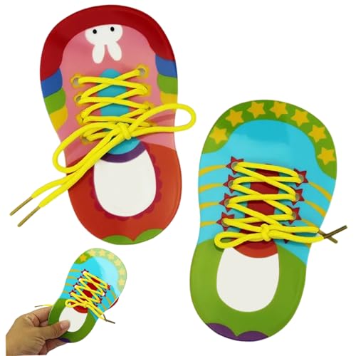 Nyutcwe 2pcs Schuhbindungspraxis für Kinder, Plastik Early Educational Schuhkrawattenpraxis für Kinder, wiederverwendbar, wie Sie Ihre Schuhe für im Vorschulalter binden Nyutcwe 2pcs Schuhbindungspraxis für Kinder, Plastik Early Educational Schuhkrawattenpraxis für Kinder, wiederverwendbar, wie Sie Ihre Schuhe für im Vorschulalter binden von Nyutcwe
