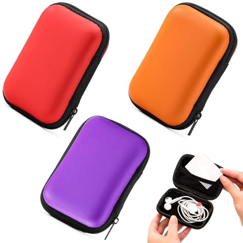 Nyutcwe 3PCS-Aufbewahrungskoffer, wasserdichte Anti-Kratzer-Eva-Hülle mit Reißverschluss 4.72x3.35x1.5 Schutz für das Ladekabel, die Stromversorgung, die Festplatte, Karte, Münze Nyutcwe 3PCS-Aufbewahrungskoffer, wasserdichte Anti-Kratzer-Eva-Hülle mit Reißverschluss 4.72x3.35x1.5 Schutz für das Ladekabel, die Stromversorgung, die Festplatte, Karte, Münze von Nyutcwe