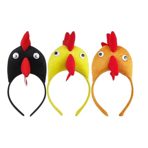 Nyutcwe 3pcs Hühnchen Stirnband Halloween Rooster Stirnband Plüsch Tierohr Halloween Chicken Cosplay Requisiten Party Lieferungen Kinderbühne Performance Requisiten Rooster Cote Nyutcwe 3pcs Hühnchen Stirnband Halloween Rooster Stirnband Plüsch Tierohr Halloween Chicken Cosplay Requisiten Party Lieferungen Kinderbühne Performance Requisiten Rooster Cote von Nyutcwe