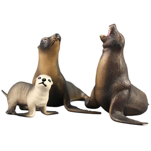 Nyutcwe 3pcs Ozeantiere Figuren, simulierte marinen Tierfiguren, Plastik -Ozeantiere Spielzeug, realistische Meereslöwen modellieren Marine Organismus Dekorationen für Heimtisch -Figuren Nyutcwe 3pcs Ozeantiere Figuren, simulierte marinen Tierfiguren, Plastik -Ozeantiere Spielzeug, realistische Meereslöwen modellieren Marine Organismus Dekorationen für Heimtisch -Figuren von Nyutcwe