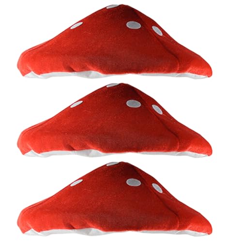 Nyutcwe 3pcs Pilzhut, 16 Zoll Plüsch Cartoon lustige Hüte, verrückte Hüte für Kinder Kostüm Cosplay Accessoire Nyutcwe 3pcs Pilzhut, 16 Zoll Plüsch Cartoon lustige Hüte, verrückte Hüte für Kinder Kostüm Cosplay Accessoire von Nyutcwe