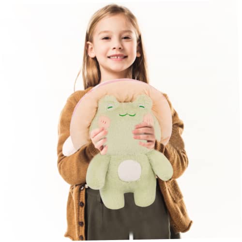Nyutcwe 42 cm Froschplusps Spielzeug niedliche Plüsch Frosch Stoffed Puppe weich mit Hut tierpuppen Beruhigende Dekoration Kissen Geschenk für Mädchen Kinder hellgrün Nyutcwe 42 cm Froschplusps Spielzeug niedliche Plüsch Frosch Stoffed Puppe weich mit Hut tierpuppen Beruhigende Dekoration Kissen Geschenk für Mädchen Kinder hellgrün von Nyutcwe