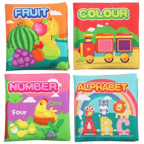Nyutcwe 4PCS-Badebücher für Kleinkinder 1-3 wasserdichte, reißfeste Badbücher mit lebhaften Mustern und Farben, frühes Bildungsbaby mit Sound Cover für lustige Dusche für Kleinkinder 1 Nyutcwe 4PCS-Badebücher für Kleinkinder 1-3 wasserdichte, reißfeste Badbücher mit lebhaften Mustern und Farben, frühes Bildungsbaby mit Sound Cover für lustige Dusche für Kleinkinder 1 von Nyutcwe