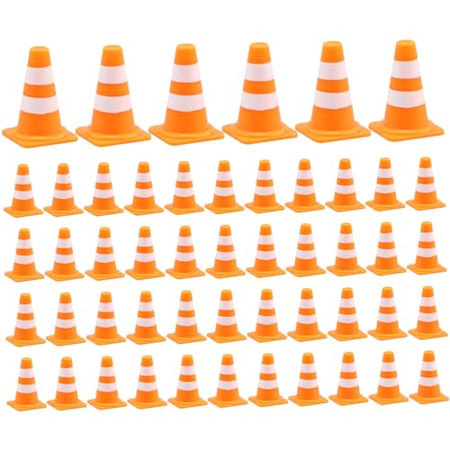 Nyutcwe 50pcs Mini -Verkehrskegel, realistische kleine orangefarben von Nyutcwe