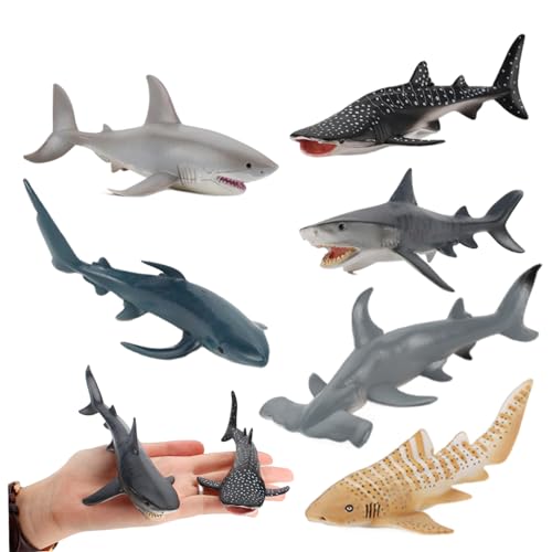 Nyutcwe 6pcs Hai -Figuren, realistische Hai -Ornament, Simulation Street Sharks Actionfiguren, Kreaturen Kuchen -Topper, Bildungsspielzeuggeschenke für Kinder Nyutcwe 6pcs Hai -Figuren, realistische Hai -Ornament, Simulation Street Sharks Actionfiguren, Kreaturen Kuchen -Topper, Bildungsspielzeuggeschenke für Kinder von Nyutcwe
