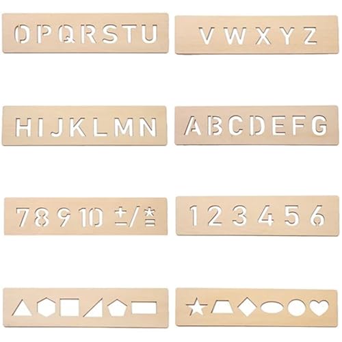 Nyutcwe 8pcs Tracing Board 2x8 Zoll Holz Schreibschreiben Verfolgung Vorschule Lernen einfach zu verwenden. Nyutcwe 8pcs Tracing Board 2x8 Zoll Holz Schreibschreiben Verfolgung Vorschule Lernen einfach zu verwenden. von Nyutcwe